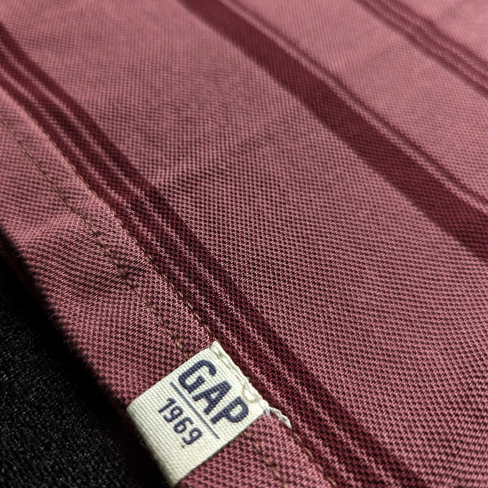 Branded Kids Cuban Collar Oversized Shirt (Rusty Maroon)