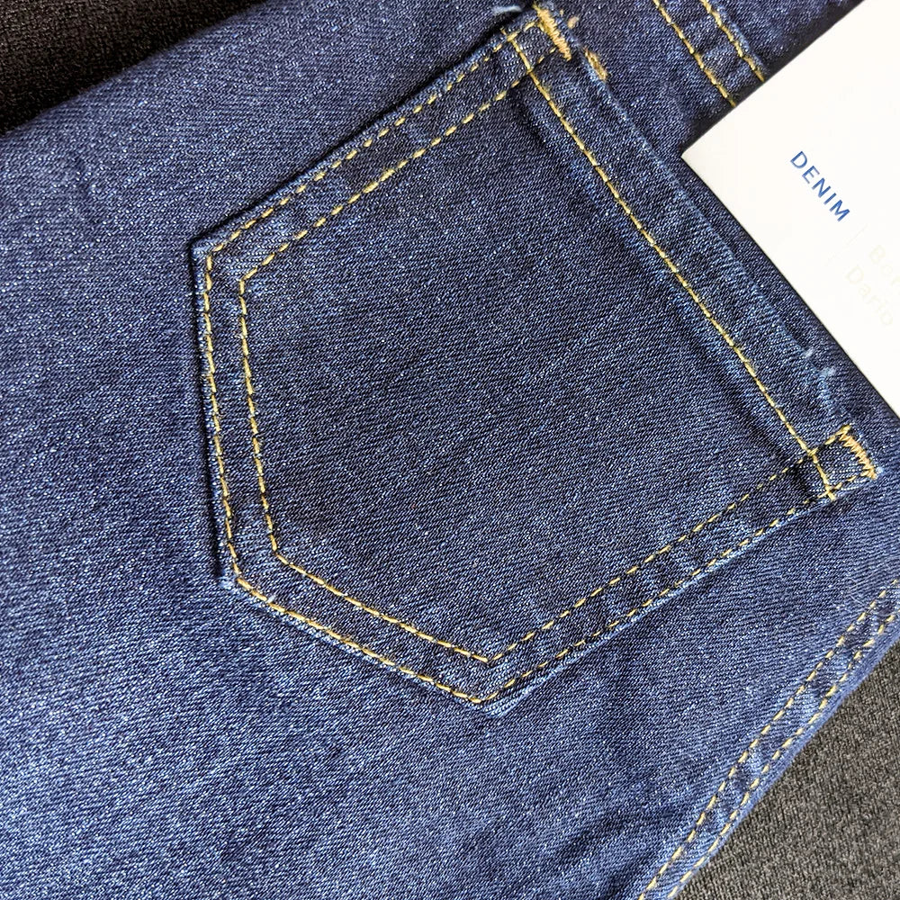 Denim Shorts Modern Wash Dark Blue