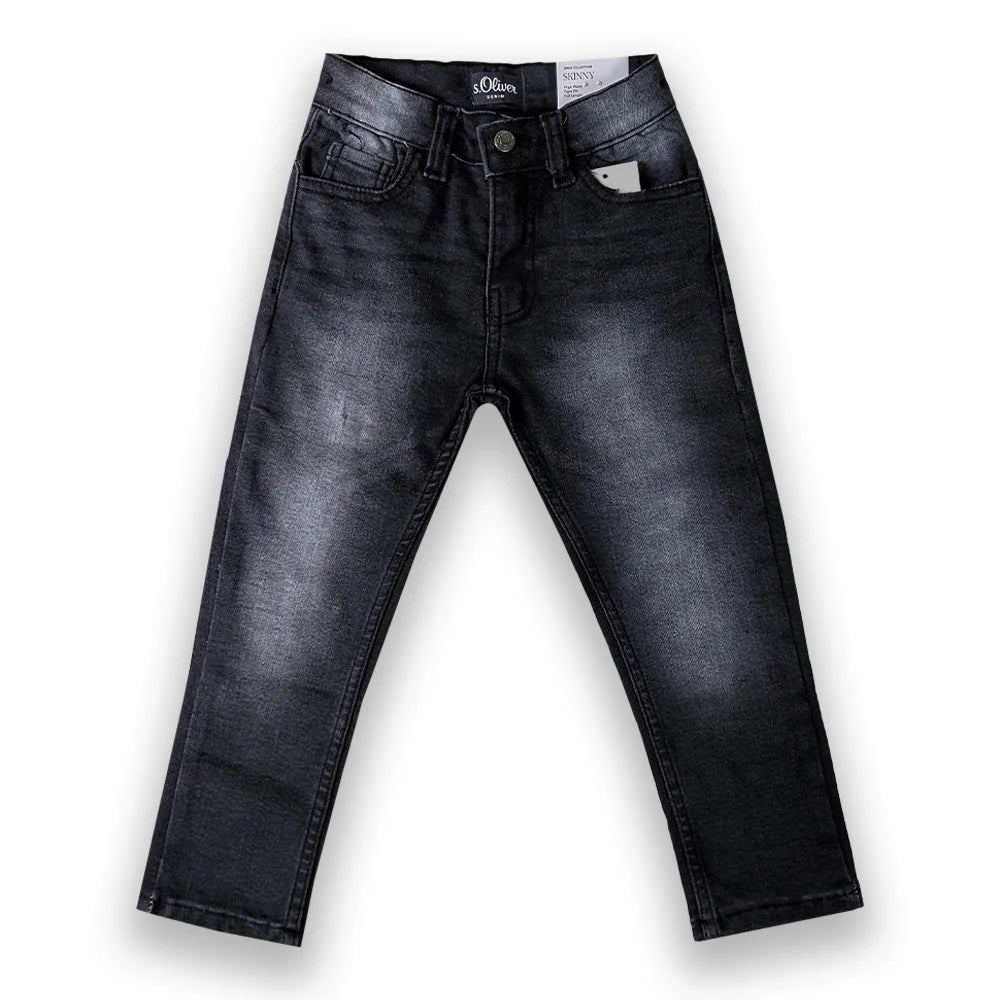 Branded Modern Wash Jeans Grey