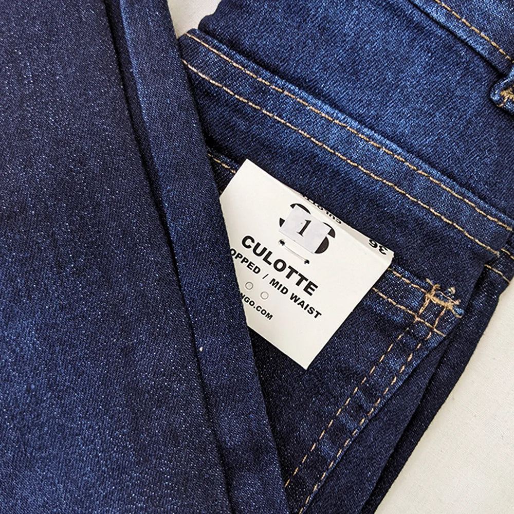 Kids Branded Power-stretch Jeans Dark Blue