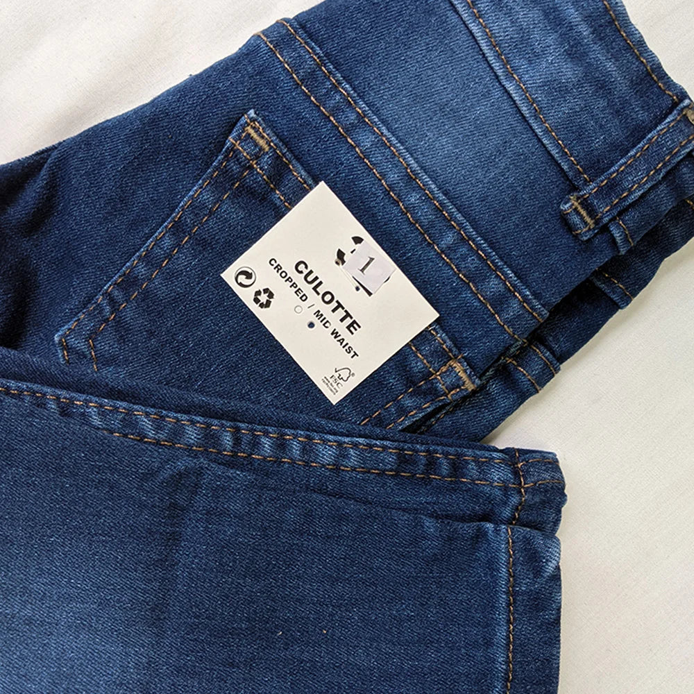 Kids Branded Power-stretch Jeans Mid Blue