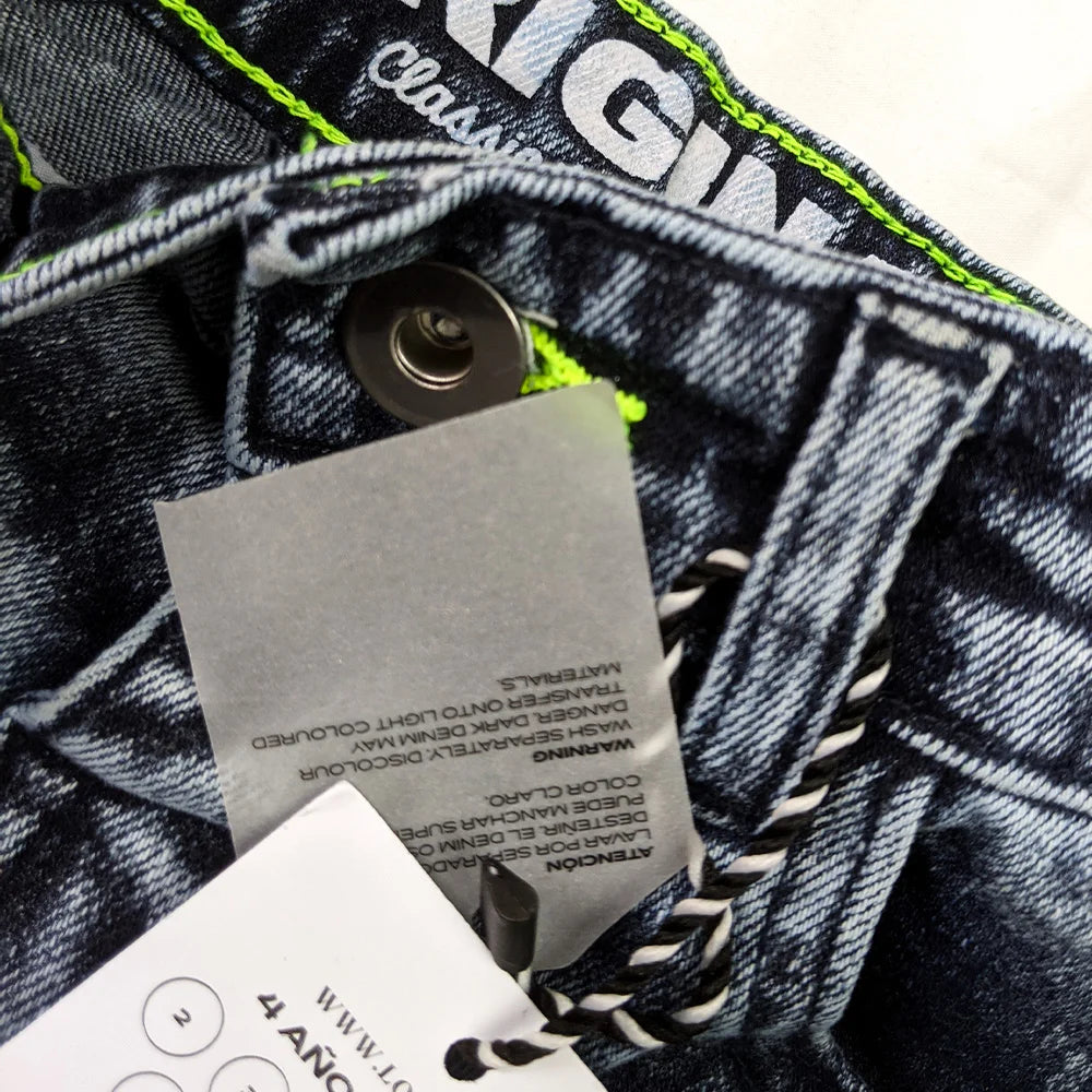 Branded Kids Denim Short Navy Stoned Wash