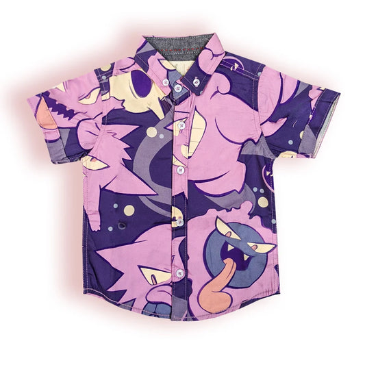 Soft Cotton Funky Print Button-Down Shirt