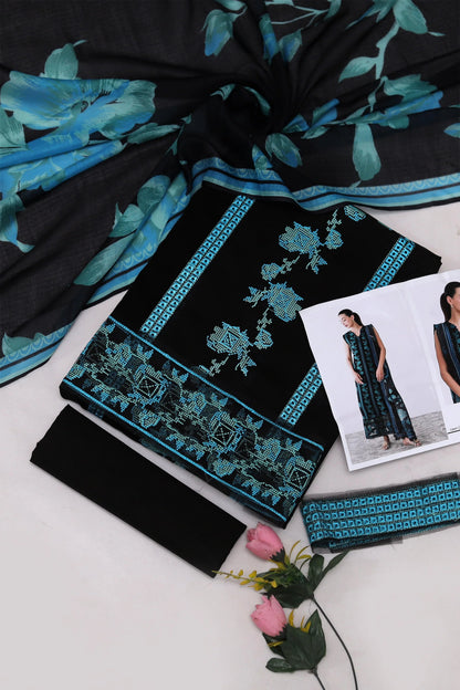 Farash*a Festive Embroidered Lawn 3pc Unstitched