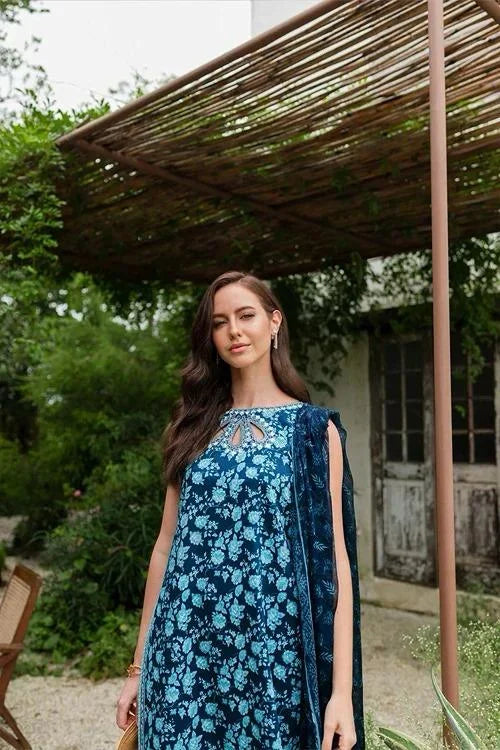 Pallet by k*anika bh*asin Print Embroidered Lawn 3pc Unstitched