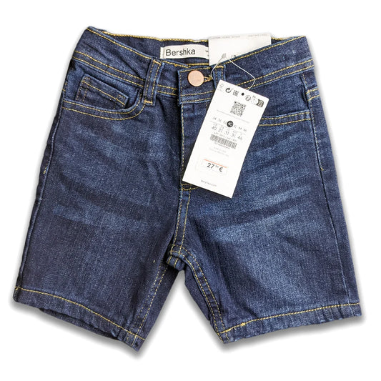 Denim Shorts Modern Wash Dark Blue