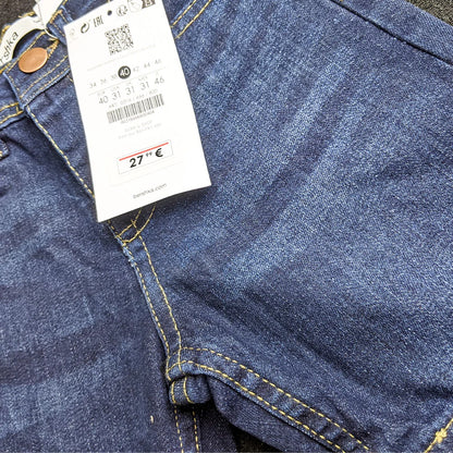 Denim Shorts Modern Wash Dark Blue