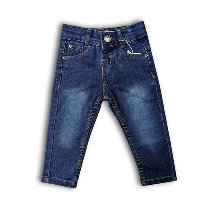 Kids Branded Power-stretch Jeans Mid Blue