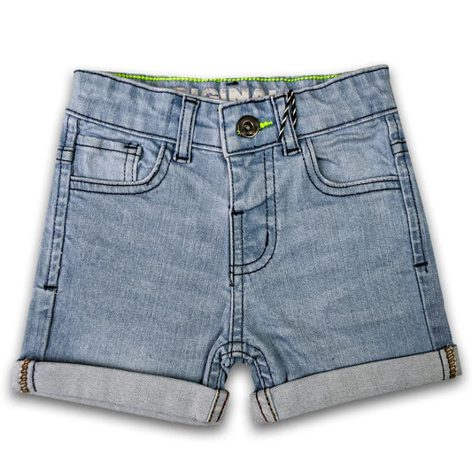 Branded Kids Denim Short Ice Blue Wash