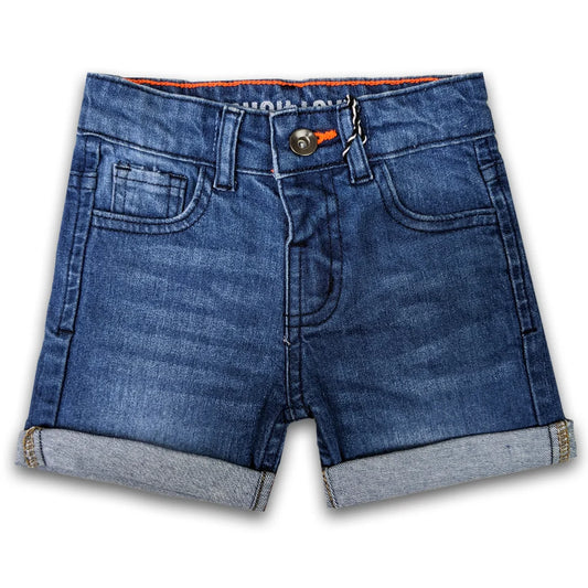 Branded Kids Denim Short Mid Blue Wash