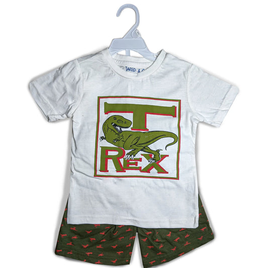 Trex print 2-pcs set