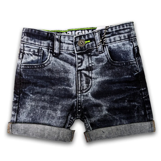 Branded Kids Denim Short Navy Stoned Wash